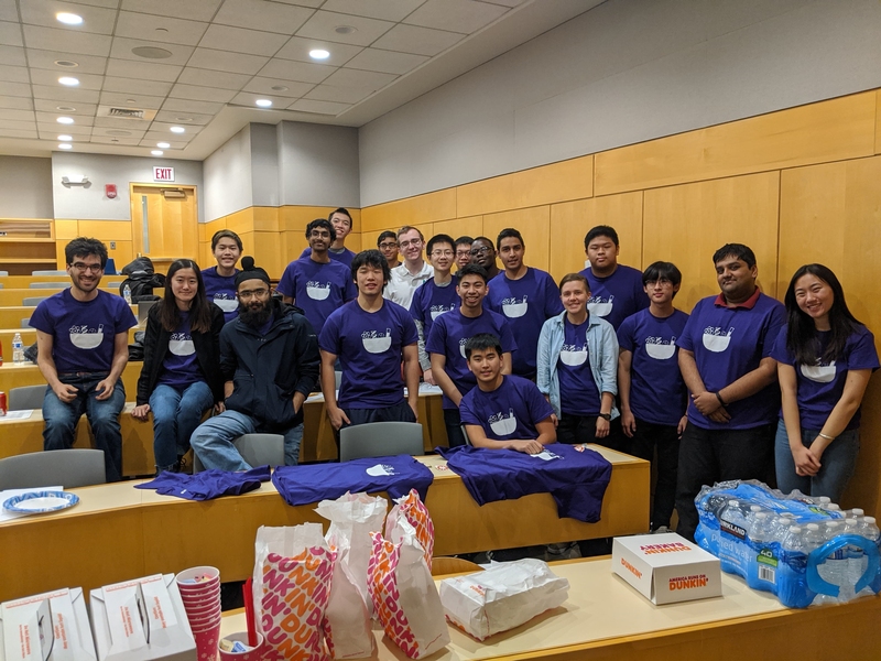 a group of science bowl officers and volunteers