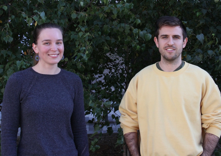 J-WAFS introduced two research teams in different MIT schools, including those led by Georgia Van de Zande (left) and Mark Brennan (right). The two found that working on the same topic from two different disciplines enriched their understanding of the challenge and available solutions.