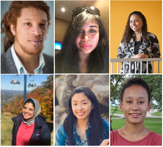 The team that created “The [R]evolution of Hip Hop": (top row, l-r) D. Fox Harrell, director of the MIT Center for Advanced Virtuality (MIT Virtuality) and professor of digital media and AI; Rita Sahu of MIT Virtuality; and Danielle Olson of MIT Virtuality and MIT CSAIL.; (bottom row, l-r) Nouran Soliman of MIT Virtuality and MIT CSAIL; Angela Wang, undergraduate and MIT Virtuality UROP student;...