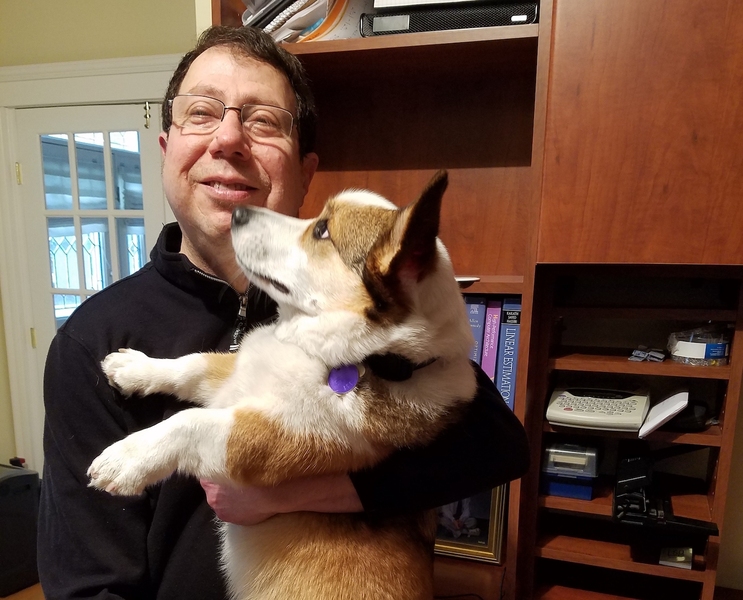 Alan Edelman consults with Philip before class.