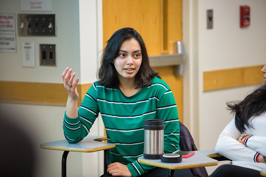 Anupama Phatak, a junior mechanical engineering major and economics minor, details her team’s winning strategy.