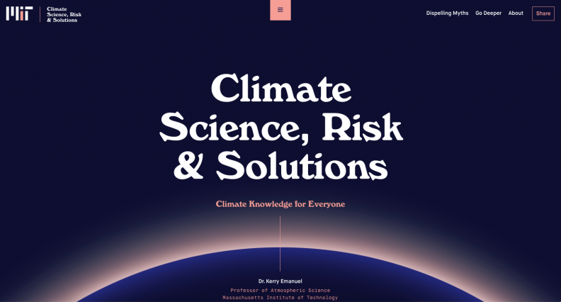 MIT Professor Kerry Emanuel partnered with the Office of the MIT Vice President for Research, MIT Environmental Solutions Initiative, and MIT Open Learning to make his climate primer accessible to a broader audience.