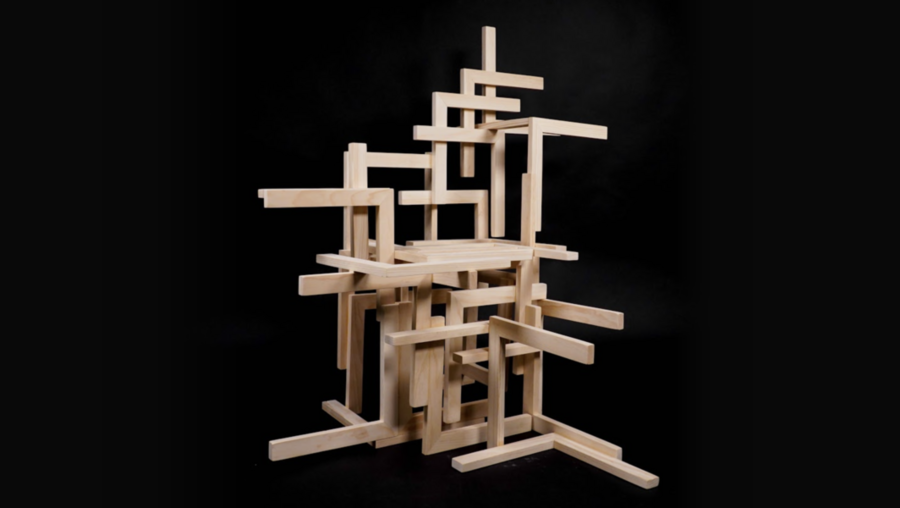 “Ortho Chair” is an Enzo Mari-inspired chair by rising senior Violetta Jusiega for Marcelo Coelho’s 4.031 (Design Objects and Interaction) class.