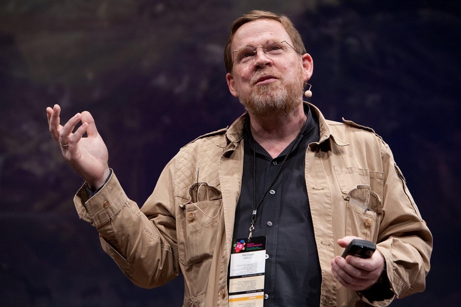 Michael Hawley speaks at the 2016 EG Conference, for which he served as director. 
