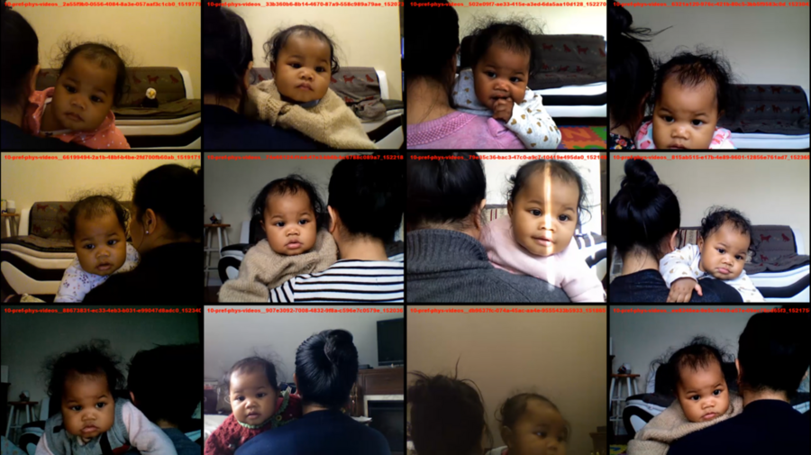 A set of images documents one participant through multiple interactions with MIT's "Your Baby the Physicist" study. The study is one of many now made more easily accessible to participants through the new Children Helping Science collaborative.
