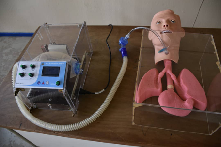 Prototype ventilator from Ameer Mohammed’s team at the Air Force Institute of Technology