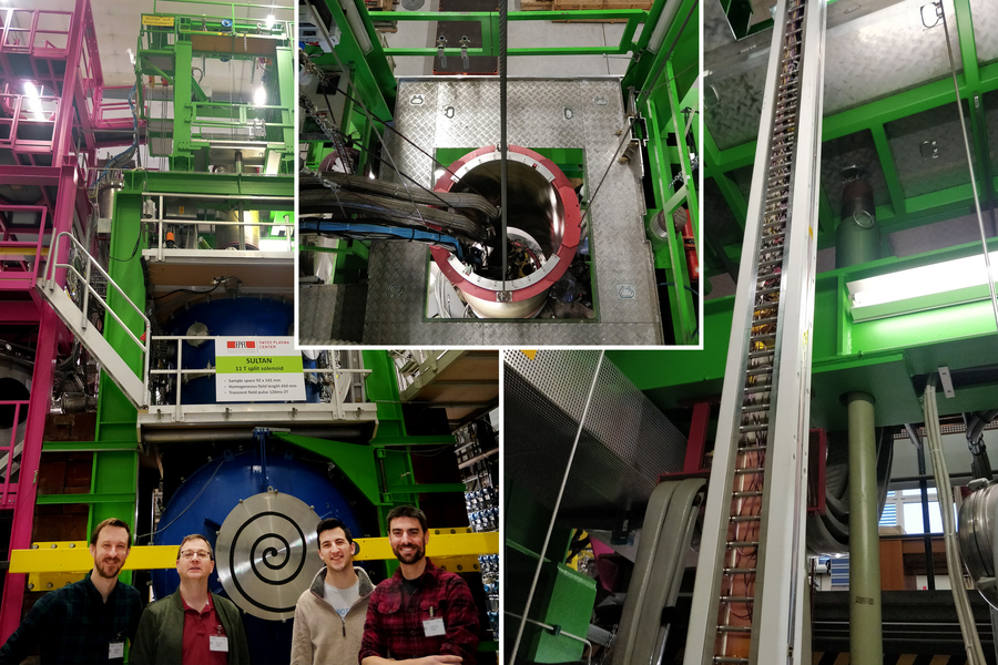 Collage of three images showing VIPER equipment installation and testing