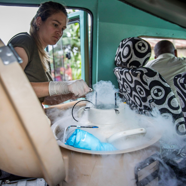 Global Microbiome Conservancy Co-founder Mathilde Poyet in the field