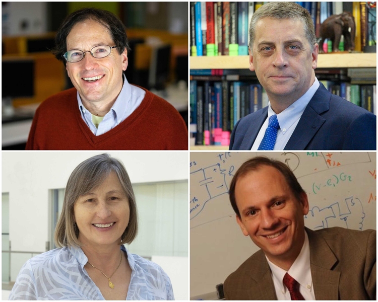 Four-way split-screen photos showing Bill Freeman, Jonathan Patrick How, Marija Ilic, David Perreault