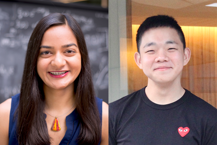 Portrait photos of Maya Burhanpurkar and Seung Hwan An