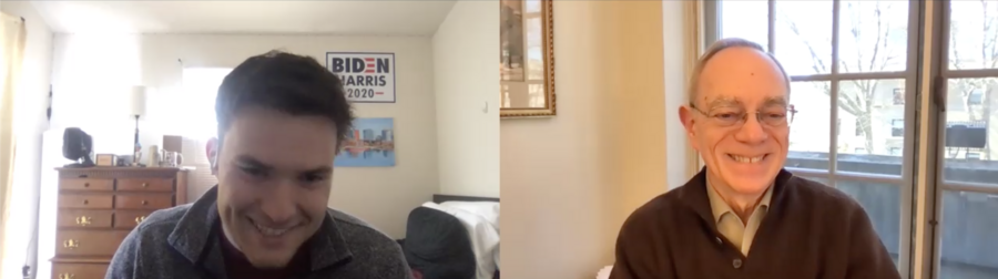 Screenshots of President Reif and Max Williamson