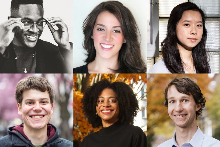 Photos of the six MIT Knight-Hennessy Scholars for 2021