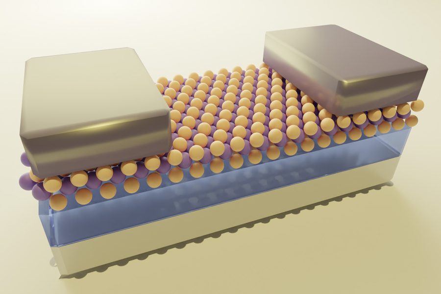 monolayer semiconductor transistor.