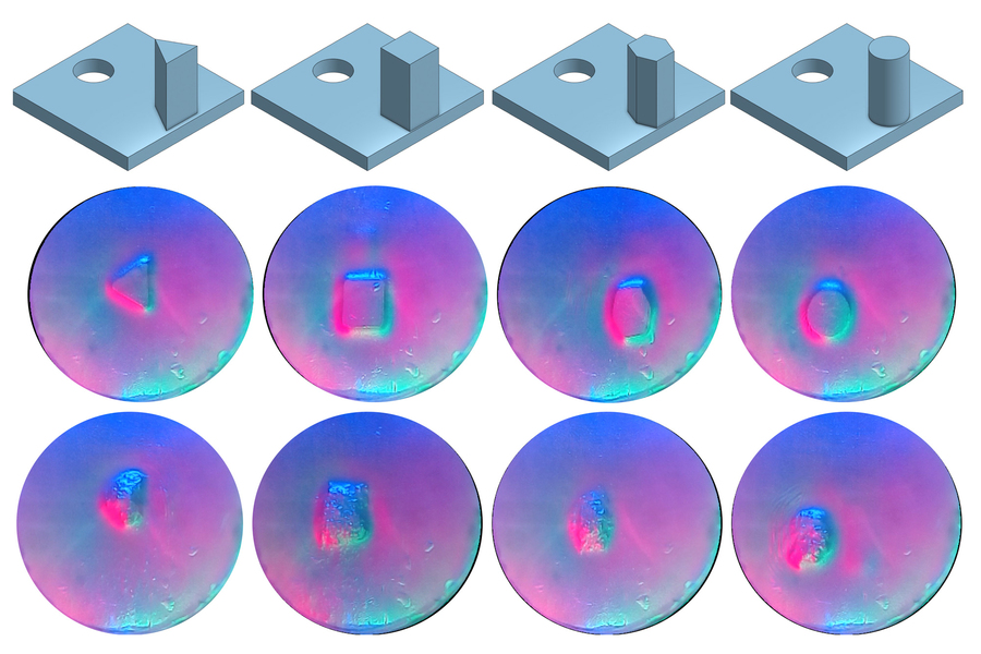 3D printed objects used for identification experiments