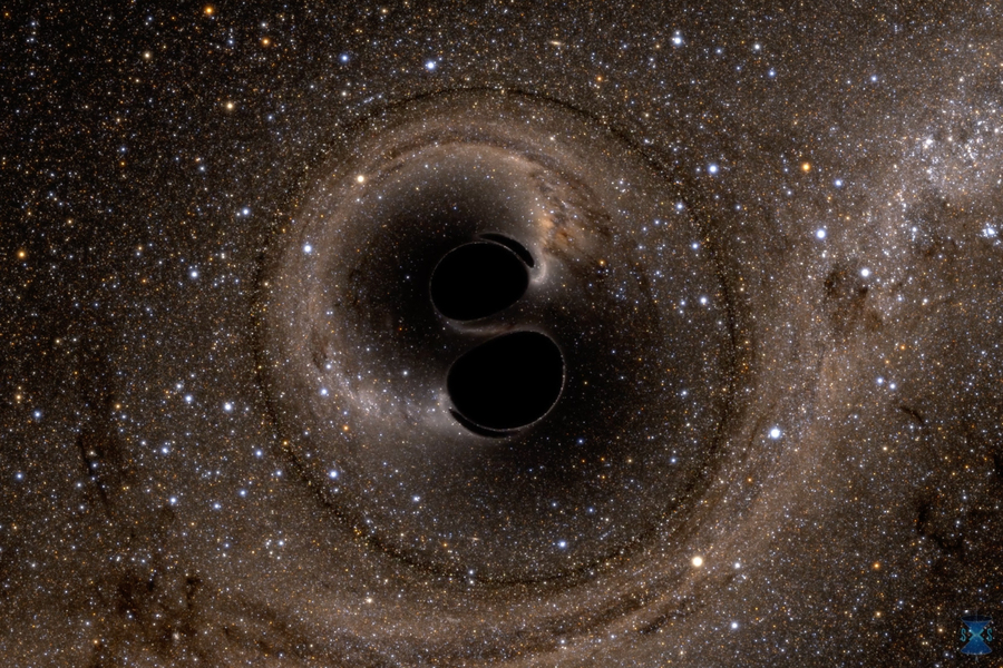 simulación de agujero negro