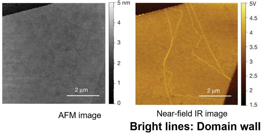 Comparison photos of same material taken with different microscopes