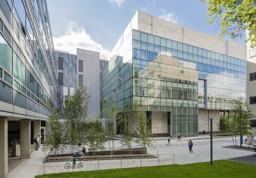 Exterior photo of MIT.nano from the northeast