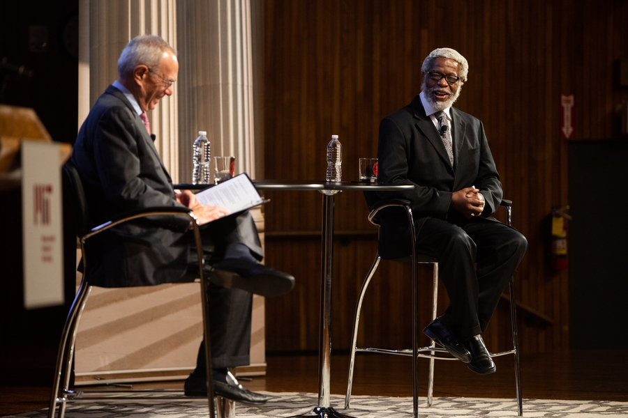 president L. Rafael Reif and Jim Gates