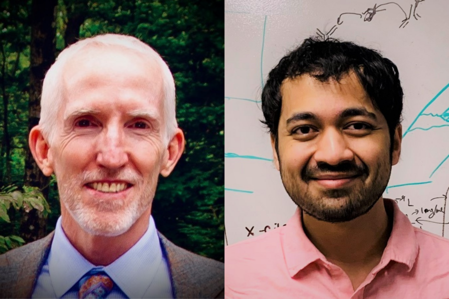 Headshot photos of Patrick Doyle and Devashish Pratap Gokhale