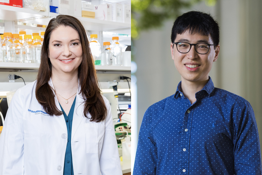 Headshots of Lindsay Case and Robert Yang