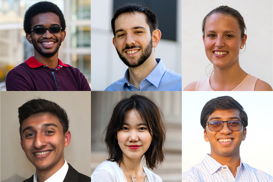 Two by three grid of headshot photos