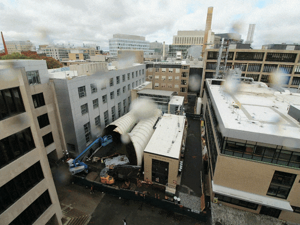 An animated GIF showing timelapsed construction