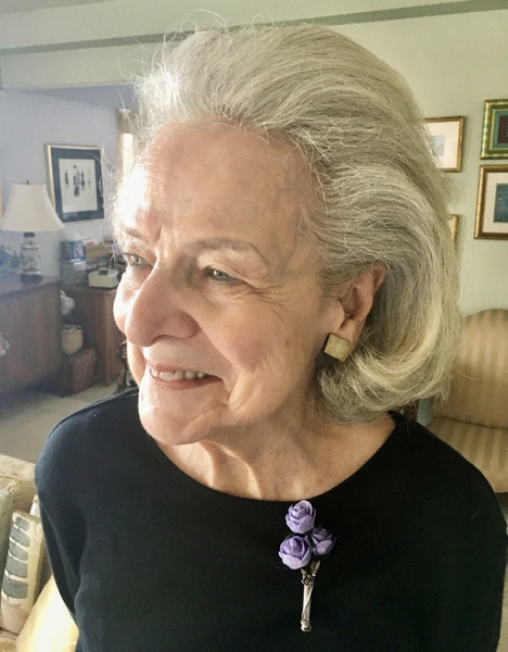 Closeup photo of Mary Morrissey at home in later years