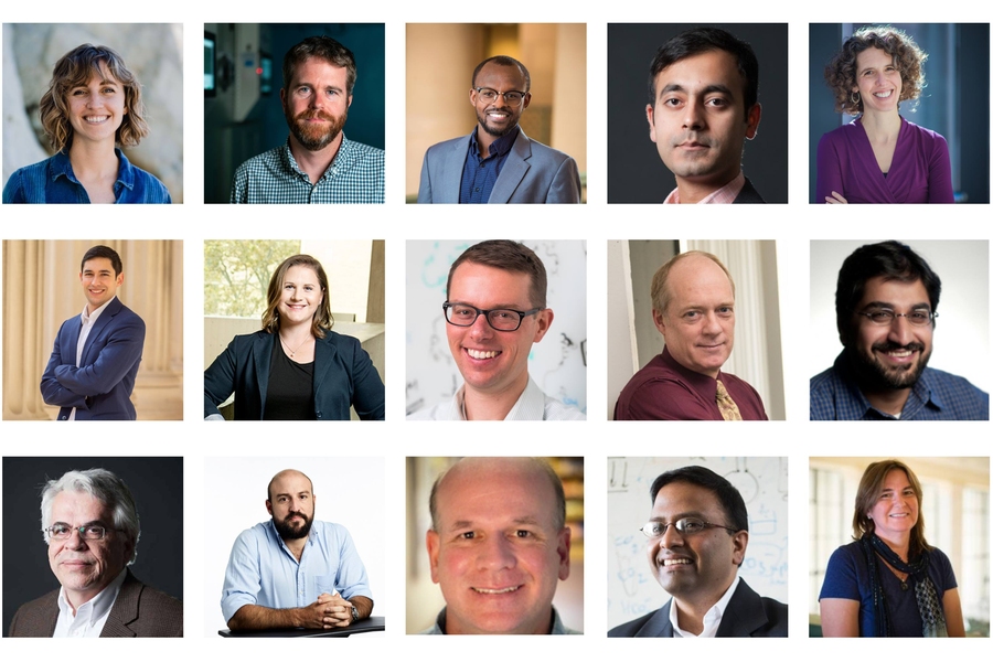 Three by five grid of headshots of seed grant recipients