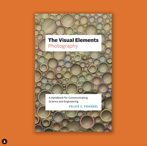 The cover of Frankel's new book, with the title, "The Visual Elements: Photography," against a background of multicolored circles