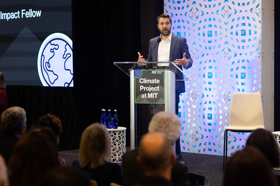 Brian Deese addressing an audience.