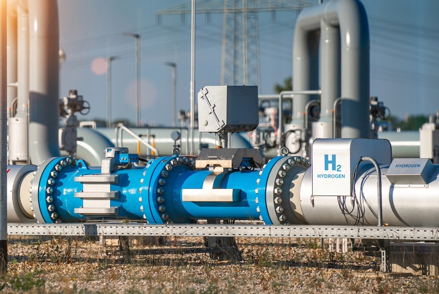 Photo of hydrogen production pipeline