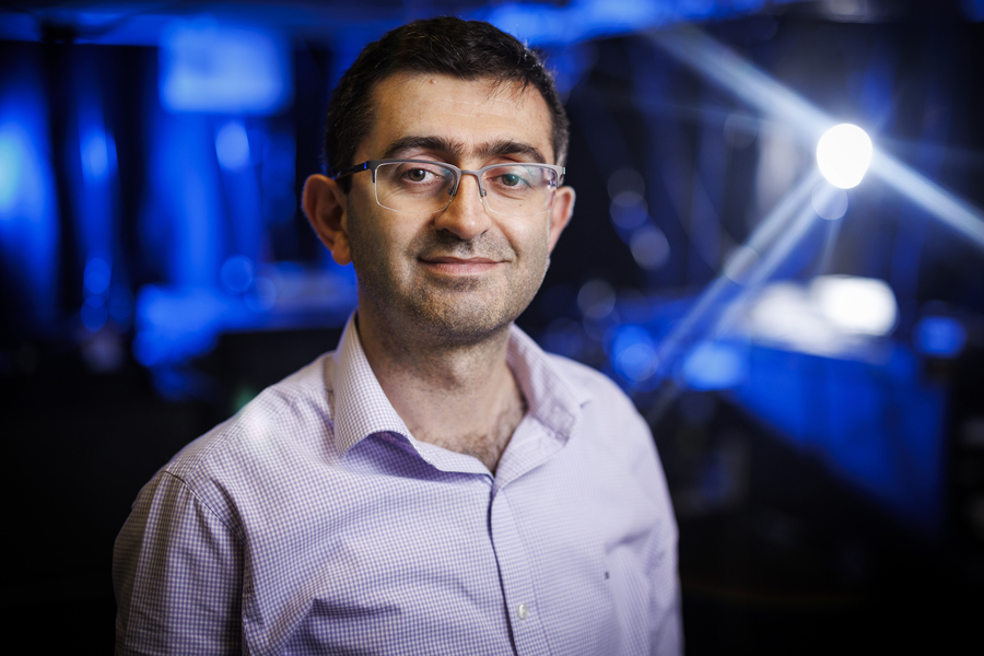 Nuh Gedik portrait with blue lighting