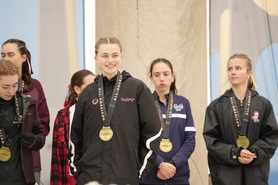 Kate Sanderson receives her medal