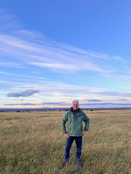 Mariano Gargiulo, standing in a field