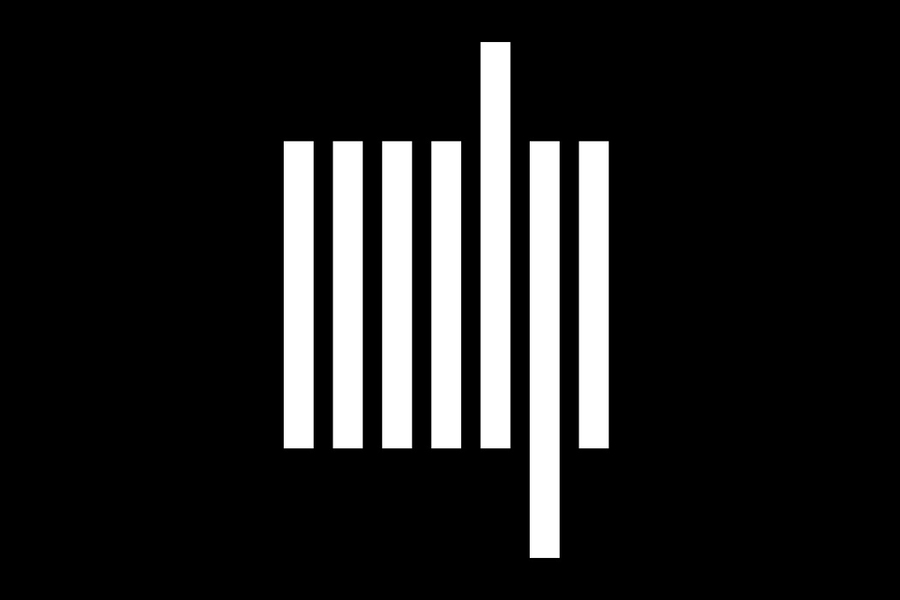 The MIT Press Logo: Seven white lines on a black field. The fifth line rises above the first four, and the fifth line descends below.