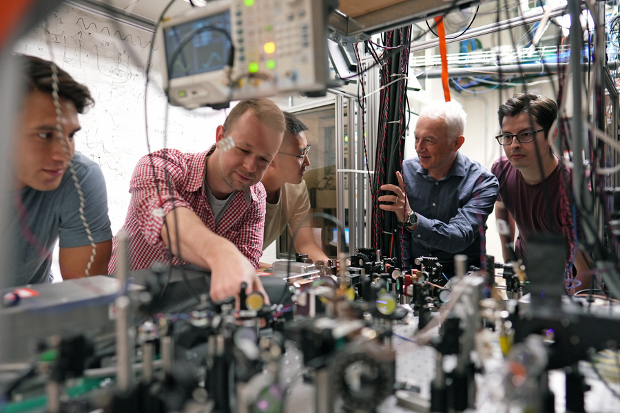 The research team in their lab