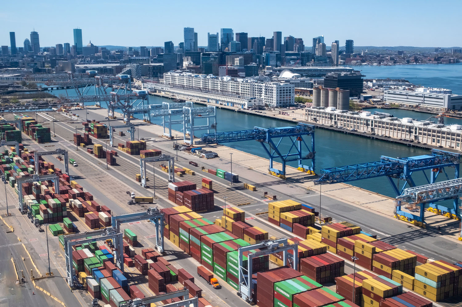 Boston shipping port