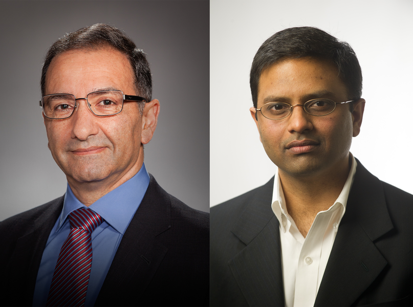 Side-by-side headshots of Ahmad Bahai and Kripa Varanasi 