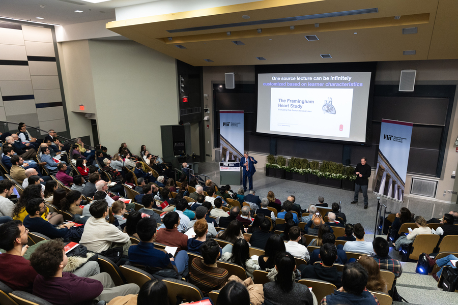 Dimitris Bertsimas speaking to an audience