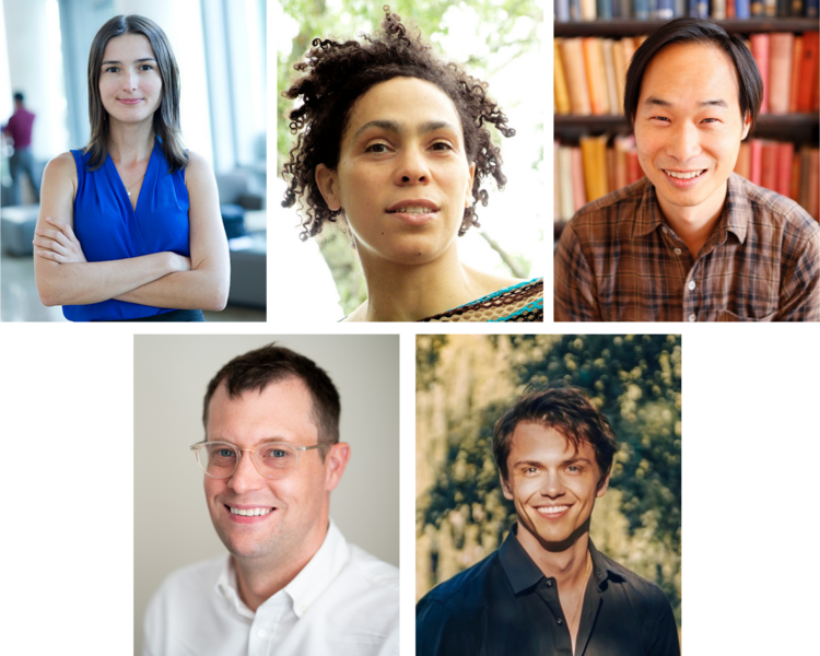 Five portrait photos of MIT faculty