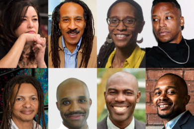 Two by four grid of portrait photos of the 2022-23 MLK Scholars