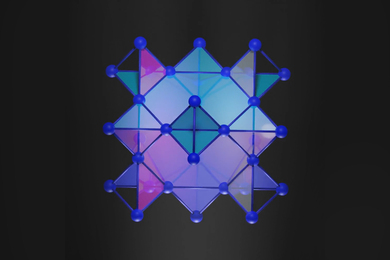 mit opencourseware psychology Rendering of a 3D crystal structure looks like a star made up of latticed cubes and pyramids.