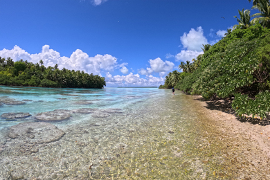 A river reef on Tetiaroa