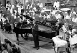 Professor of Music Ellen Harris was accompanied by Institute Professor John Harbison on piano at Tech Night at the Pops on June 3. The duo performed "This Heart of Mine" and "Time After Time."