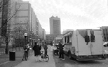 The food trucks formerly near East Garage have been relocated to a spot adjacent to Building 68.