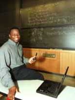 With an I-Campus grant, graduate student Eric Brittain designed the Classroom Communicator for students who are reluctant to ask questions in lectures.