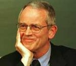 President Charles M. Vest, shown here at last week's press conference, was pleased at the reaction to MIT's OpenCourseWare initiative.