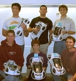 The SDM team, co-winners of the 2.810 car race. Front row, left to right: Scott Ahlman, Carol Ann McDevitt and Abel Hastings. Back row, left to right: Aubrey Williams, Kelly Harper and Gordon Anderson.