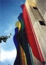 "Light Waves," an interactive sculpture by alumnus Christopher Janney, was installed outside the Orlando Public Library.