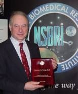 Professor Laurence Young was recognized for his work with the National            Space Biomedical Research Institute.